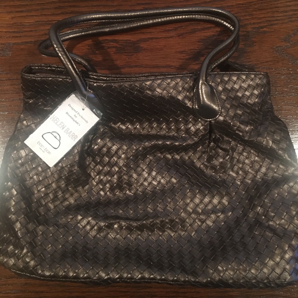 Helen Barr Woven Bag w/ Small Accessory Bag (2PC)